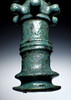 ANCIENT BRONZE TRIPLE ROW SPIKED WAR MACE FROM THE SAKA INDO-SCYTHIAN CULTURE WITH COMBAT DAMAGE  *LUR442