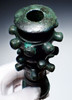 ANCIENT BRONZE TRIPLE ROW SPIKED WAR MACE FROM THE SAKA INDO-SCYTHIAN CULTURE WITH COMBAT DAMAGE  *LUR442