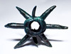 FINEST UNUSUAL ANCIENT LURISTAN BRONZE RADIAL SPIKED WAR MACE HEAD FROM THE NEAR EAST  *LUR445