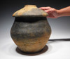 MUSEUM-CLASS ANCIENT PRESTIGE CLASS CERAMIC URN WITH LID FROM THE EUROPEAN BRONZE AGE URNFIELD LUSATIAN CULTURE  *URN31
