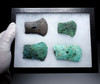 FOUR DIFFERENT TYPES OF ANCIENT LAC VIET BRONZE WAR AXES FROM THE SOUTHEAST ASIA DONG SON CULTURE  *SEA45