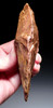 EXTRAORDINARY INVESTMENT GRADE BURNT RED-ORANGE STONE HOMO ERGASTER ACHEULEAN HAND AXE FROM PREHISTORIC AFRICA  *ACH491