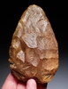 EXTRAORDINARY INVESTMENT GRADE BURNT RED-ORANGE STONE HOMO ERGASTER ACHEULEAN HAND AXE FROM PREHISTORIC AFRICA  *ACH491