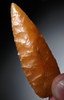 BEST OF THE LIFETIME COLLECTION - LARGE RARE TENERIAN NEOLITHIC GOLD JASPER PRESTIGE ARROWHEAD  *CAP452