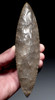 SUPERIOR PRE-COLUMBIAN MAYAN BIFACIAL SILVER FLINT RITUAL KNIFE LEAF BLADE DAGGER FOR SACRIFICE   *PC658