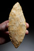 IMPRESSIVE LARGE AFRICA CAPSIAN NEOLITHIC LEAF BLADE KNIFE MADE FROM PETRIFIED WOOD  *CAP455