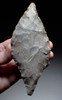 UNUSUAL LARGE PRESTIGE CAPSIAN NEOLITHIC FLAKED PLUM FLINT LEAF BLADE FROM THE SAHARA  *CAP457