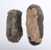 TWO EXCEPTIONAL EUROPEAN NEOLITHIC OMALIEN FLINT END SCRAPER BLADE TOOLS FROM THE LINEAR POTTERY CULTURE OF BELGIUM  *N352