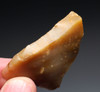 GOLDEN FLINT NEANDERTHAL MOUSTERIAN FLINT BURIN GRAVER FLAKE ART-MAKING TOOL FROM FAMOUS MIDDLE PALEOLITHIC SITE IN FRANCE  *M541