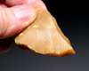 GOLDEN FLINT NEANDERTHAL MOUSTERIAN FLINT BURIN GRAVER FLAKE ART-MAKING TOOL FROM FAMOUS MIDDLE PALEOLITHIC SITE IN FRANCE  *M541
