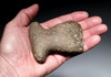 INCA PRE-COLUMBIAN SHOULDERED BASALT STONE WAR HAMMER AXE WITH COMBAT USE WEAR  *PC663