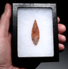 FINEST INVESTMENT GRADE CAPSIAN AFRICAN NEOLITHIC SERRATED ARROWHEAD WITH UNIQUE COLORS  *CAP481