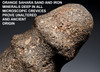 LARGE RARE SKULL CRUSHER GROOVED FERRICRETE STONE WAR AXE FROM THE WEST AFRICAN SAHEL NEOLITHIC  *CAP469