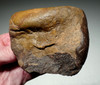 EXCEPTIONAL HOMO ERGASTER ERECTUS BI-COLORED MODE 1 BASALT AFRICAN OLDOWAN PEBBLE CHOPPER AXE WITH INTELLIGENT DESIGN GRIP  *PB215