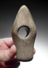 DECORATIVE BOAT AXE STONE BATTLE AXE OF THE EUROPEAN CORDED WARE CULTURE  *N235