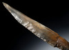 LARGE MUSEUM-CLASS MAYAN PRE-COLUMBIAN STONE MACRO BLADE STEMMED DAGGER  *PC673