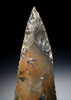 LARGE MUSEUM-CLASS MAYAN PRE-COLUMBIAN STONE MACRO BLADE STEMMED DAGGER  *PC673