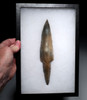 LARGE MUSEUM-CLASS MAYAN PRE-COLUMBIAN STONE MACRO BLADE STEMMED DAGGER  *PC673