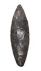 UNUSUALLY LARGE MAYAN BIFACIAL ATLATL SPEARHEAD POINT IN GRAY CHERT  *PC676
