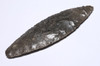 UNUSUALLY LARGE MAYAN BIFACIAL ATLATL SPEARHEAD POINT IN GRAY CHERT  *PC676
