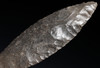 UNUSUALLY LARGE MAYAN BIFACIAL ATLATL SPEARHEAD POINT IN GRAY CHERT  *PC676