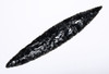 CEREMONIAL AZTEC PRE-COLUMBIAN OBSIDIAN LEAF BLADE RITUAL SACRIFICE DAGGER WITH SUPERB WORKMANSHIP  *PC665
