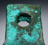 FINEST LARGE PRE-COLUMBIAN INCA PIERCED COPPER BRONZE WAR AXE  *PC674