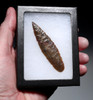 LARGE ROOT BEER FLINT INVESTMENT GRADE CAPSIAN AFRICAN NEOLITHIC ARROWHEAD  *CAP487