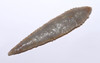 LARGE FINEST INVESTMENT GRADE CAPSIAN AFRICAN NEOLITHIC SERRATED ARROWHEAD IN WARM PEARL FLINT  *CAP485