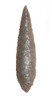 LARGE FINEST INVESTMENT GRADE CAPSIAN AFRICAN NEOLITHIC SERRATED ARROWHEAD IN WARM PEARL FLINT  *CAP485