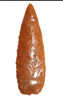 BEST OF THE LIFETIME COLLECTION - LARGE RARE TENERIAN NEOLITHIC GOLD JASPER PRESTIGE ARROWHEAD  *CAP452
