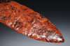 LARGE RED MAHOGANY OBSIDIAN INVESTMENT-CLASS MAYAN PRE-COLUMBIAN BIFACIAL KNIFE DAGGER BLADE FOR HEART-REMOVAL SACRIFICE  *PC669