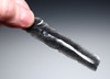 UNBROKEN AZTEC PRE-COLUMBIAN OBSIDIAN PRISMATIC BLADE FOR RITUAL BLOOD-LETTING SACRIFICE  *PC678