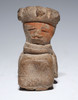 TEOTIHUACAN PRE-COLUMBIAN SMALL CERAMIC SEATED VOTIVE ELITE FIGURE STATUE  *PC687