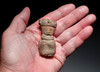 TEOTIHUACAN PRE-COLUMBIAN SMALL CERAMIC SEATED VOTIVE ELITE FIGURE STATUE  *PC687