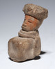 TEOTIHUACAN PRE-COLUMBIAN SMALL CERAMIC SEATED VOTIVE ELITE FIGURE STATUE  *PC687
