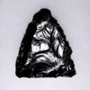 EXTREMELY RARE LARGE NAZCA HEADHUNTER PRE-COLUMBIAN OBSIDIAN ATLATL TRANSVERSE "BLEEDING" ARROWHEAD DART FROM THE MAKERS OF THE MYSTERIOUS NAZCA LINES  *PC690