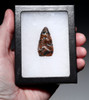 ONLY ONE OF THE COLLECTION NAZCA HEADHUNTER PRE-COLUMBIAN MAHOGANY RED OBSIDIAN ATLATL ARROWHEAD DART FROM THE MAKERS OF THE MYSTERIOUS NAZCA LINES  *PC701