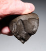 MUSEUM-CLASS HOMO ERGASTER MODE 1 OLDOWAN PEBBLE CHOPPER AXE WITH INTACT POINTED TIP FROM PREHISTORIC AFRICA - OLDEST HUMAN TOOL  *PB228