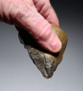 MUSEUM-CLASS TENERE DESERT AFRICA HOMO ERGASTER MODE 1 OLDOWAN PEBBLE CHOPPER AXE WITH INTACT POINTED TIP - OLDEST HUMAN TOOL  *PB229