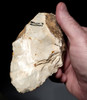 SPECTACULAR IVORY WHITE PREHISTORIC FLINT HOMO HEIDELBERGENSIS ACHEULEAN HAND AXE FROM LOWER PALEOLITHIC BELGIUM  *ACH500