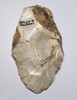 SPECTACULAR IVORY WHITE PREHISTORIC FLINT HOMO HEIDELBERGENSIS ACHEULEAN HAND AXE FROM LOWER PALEOLITHIC BELGIUM  *ACH500