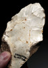 SPECTACULAR IVORY WHITE PREHISTORIC FLINT HOMO HEIDELBERGENSIS ACHEULEAN HAND AXE FROM LOWER PALEOLITHIC BELGIUM  *ACH500