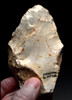 SPECTACULAR IVORY WHITE PREHISTORIC FLINT HOMO HEIDELBERGENSIS ACHEULEAN HAND AXE FROM LOWER PALEOLITHIC BELGIUM  *ACH500
