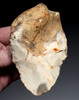 SPECTACULAR IVORY WHITE PREHISTORIC FLINT HOMO HEIDELBERGENSIS ACHEULEAN HAND AXE FROM LOWER PALEOLITHIC BELGIUM  *ACH500