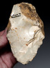 SPECTACULAR IVORY WHITE PREHISTORIC FLINT HOMO HEIDELBERGENSIS ACHEULEAN HAND AXE FROM LOWER PALEOLITHIC BELGIUM  *ACH500