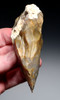 SUPREME POINTED HOMO ERECTUS PREHISTORIC ACHEULEAN FLINT BIFACE HAND AXE FROM FRANCE  *ACH498