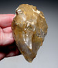 SUPREME POINTED HOMO ERECTUS PREHISTORIC ACHEULEAN FLINT BIFACE HAND AXE FROM FRANCE  *ACH498