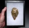 SUPREME POINTED HOMO ERECTUS PREHISTORIC ACHEULEAN FLINT BIFACE HAND AXE FROM FRANCE  *ACH498