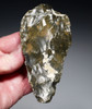 EXCEPTIONAL OLIVE BROWN FLINT HOMO ERECTUS PREHISTORIC ACHEULEAN BIFACE HAND AXE FROM FRANCE  *ACH499